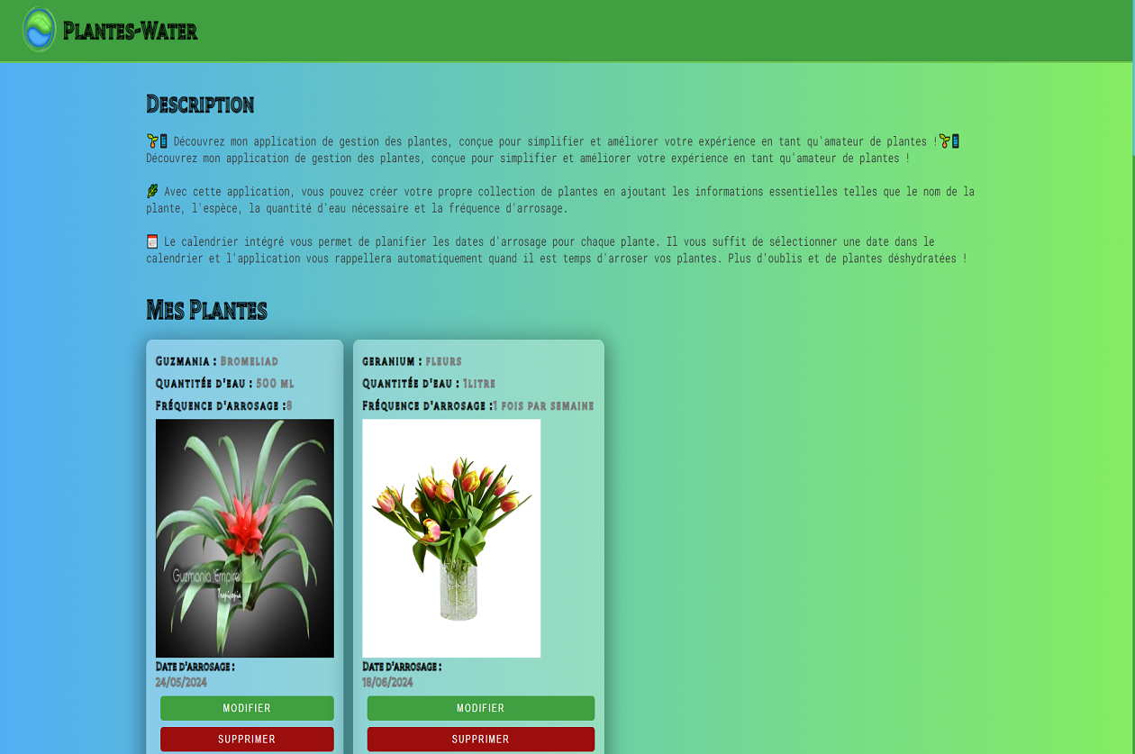 Plantes-Water